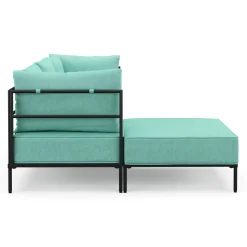 Ecksofa ETHAN 3-Sitzer türkis