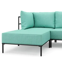 Ecksofa ETHAN 3-Sitzer türkis