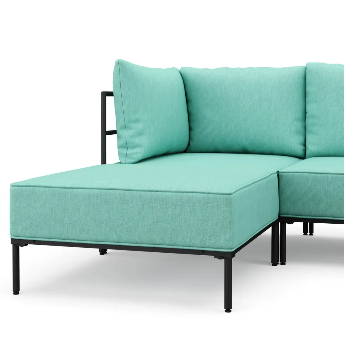 Ecksofa ETHAN 3-Sitzer türkis