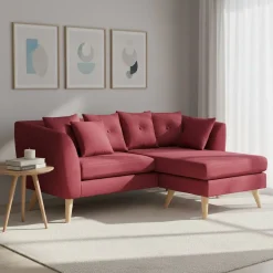 Ecksofa HAILY bordeaux