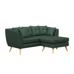 Ecksofa HAILY dunkelgrün