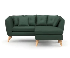 Ecksofa HAILY dunkelgrün