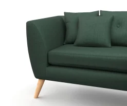 Ecksofa HAILY dunkelgrün