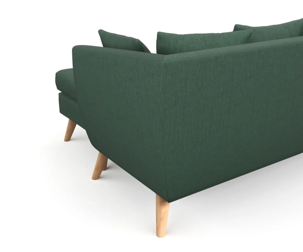 Ecksofa HAILY dunkelgrün