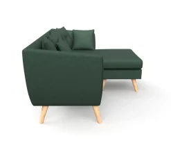 Ecksofa HAILY dunkelgrün