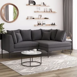 Ecksofa JOEY rechts anthrazit