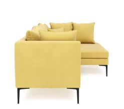Ecksofa JOEY rechts gelb