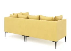 Ecksofa JOEY rechts gelb