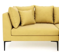 Ecksofa JOEY rechts gelb