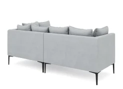 Ecksofa JOEY rechts hellgrau