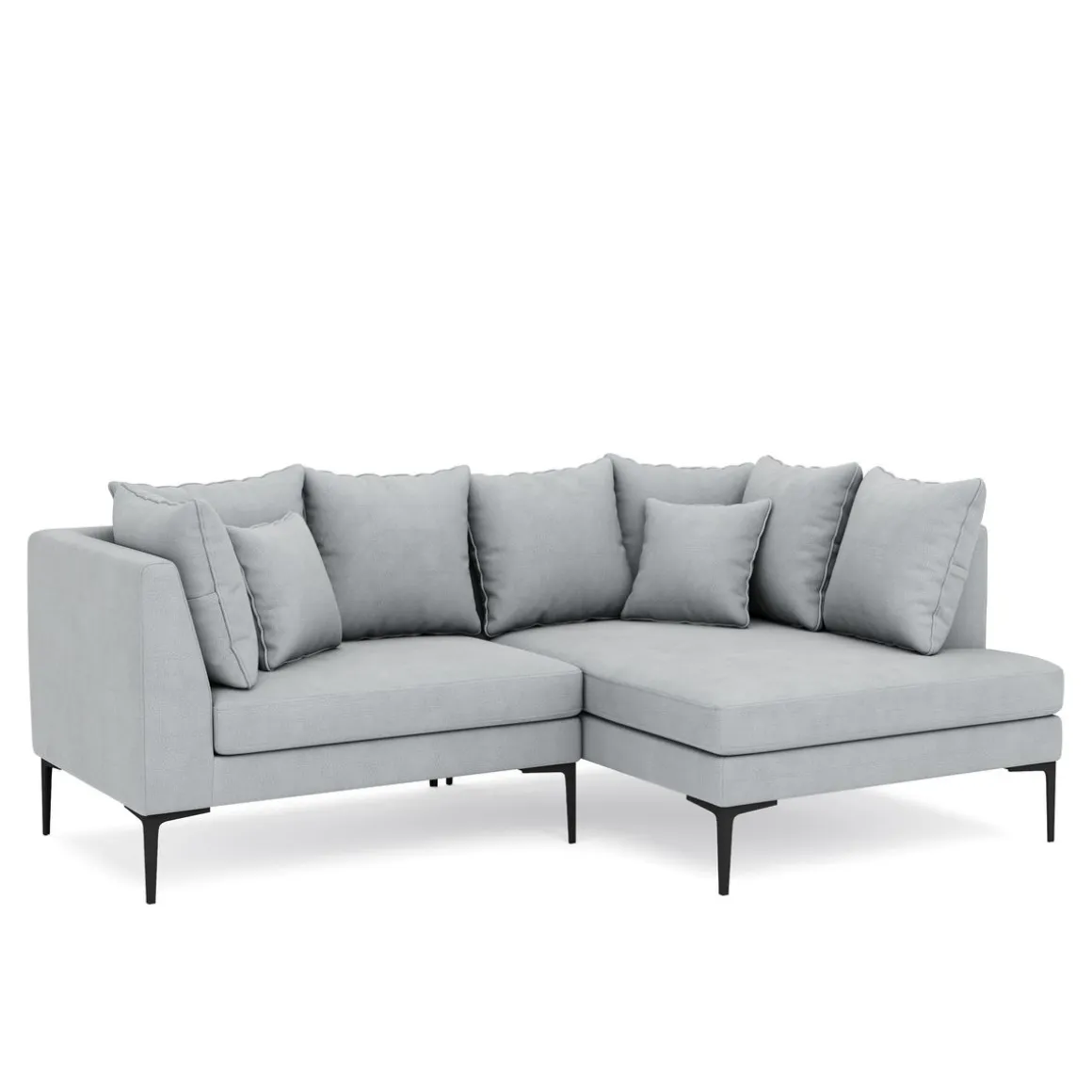 Ecksofa JOEY rechts hellgrau