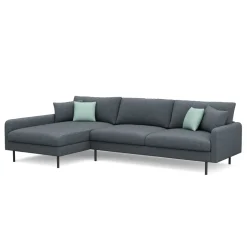 Ecksofa LEAH links anthrazit