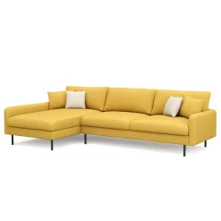 Ecksofa LEAH links gelb