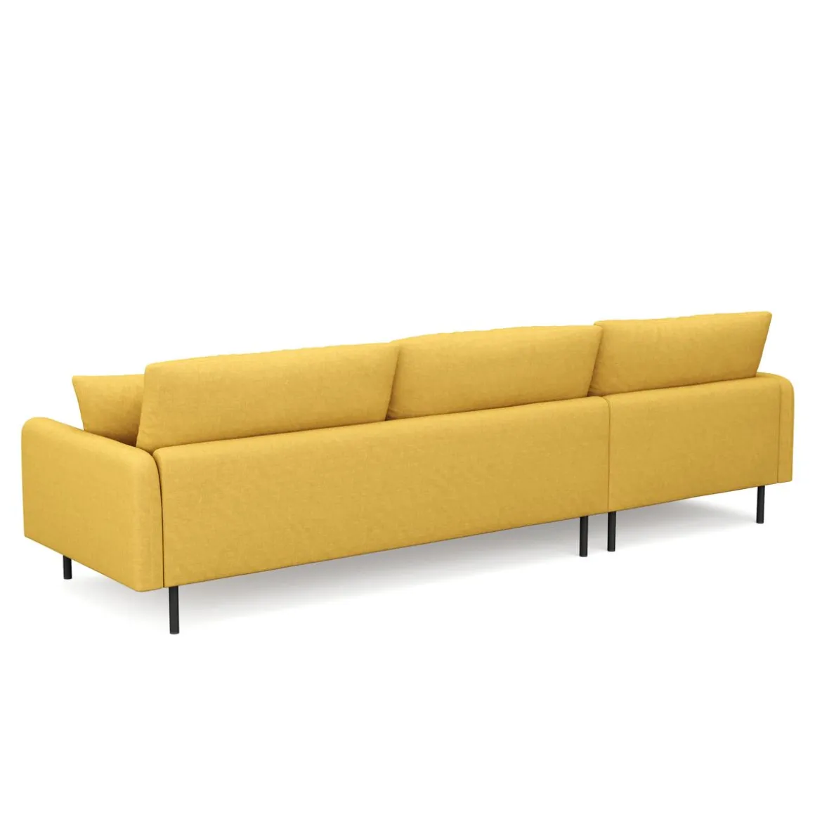 Ecksofa LEAH links gelb