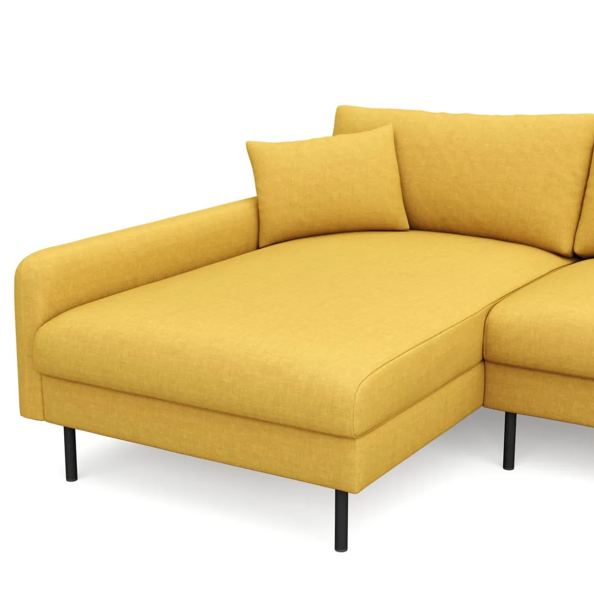 Ecksofa LEAH links gelb