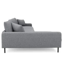 Ecksofa LEAH links grau