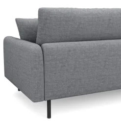 Ecksofa LEAH links grau