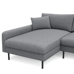 Ecksofa LEAH links grau