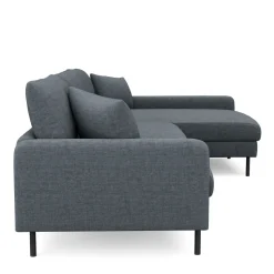 Ecksofa LEAH rechts anthrazit