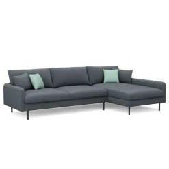Ecksofa LEAH rechts anthrazit