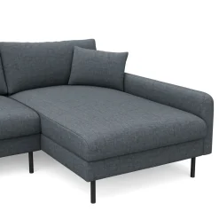 Ecksofa LEAH rechts anthrazit