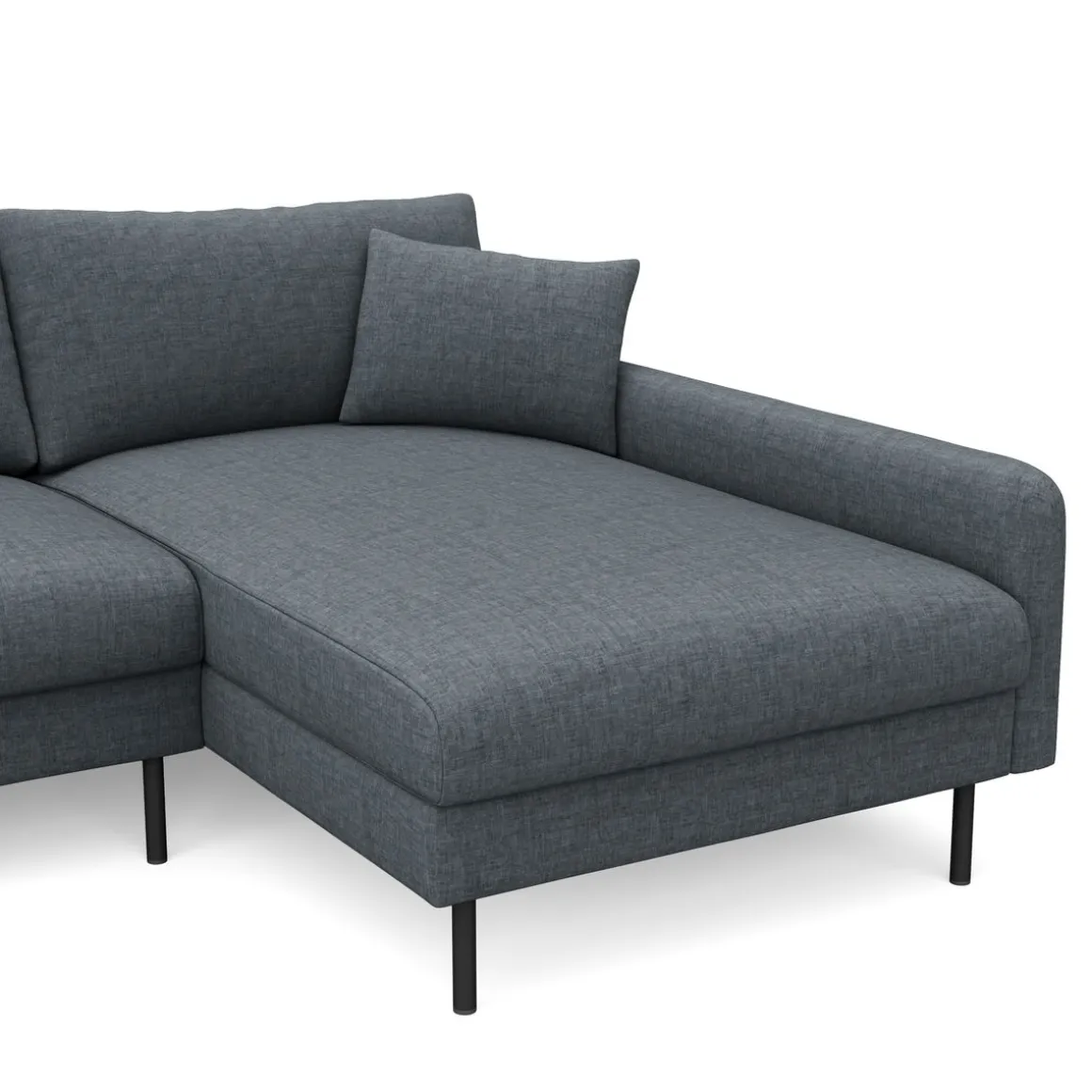 Ecksofa LEAH rechts anthrazit