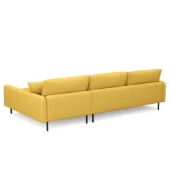 Ecksofa LEAH rechts gelb