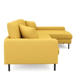 Ecksofa LEAH rechts gelb