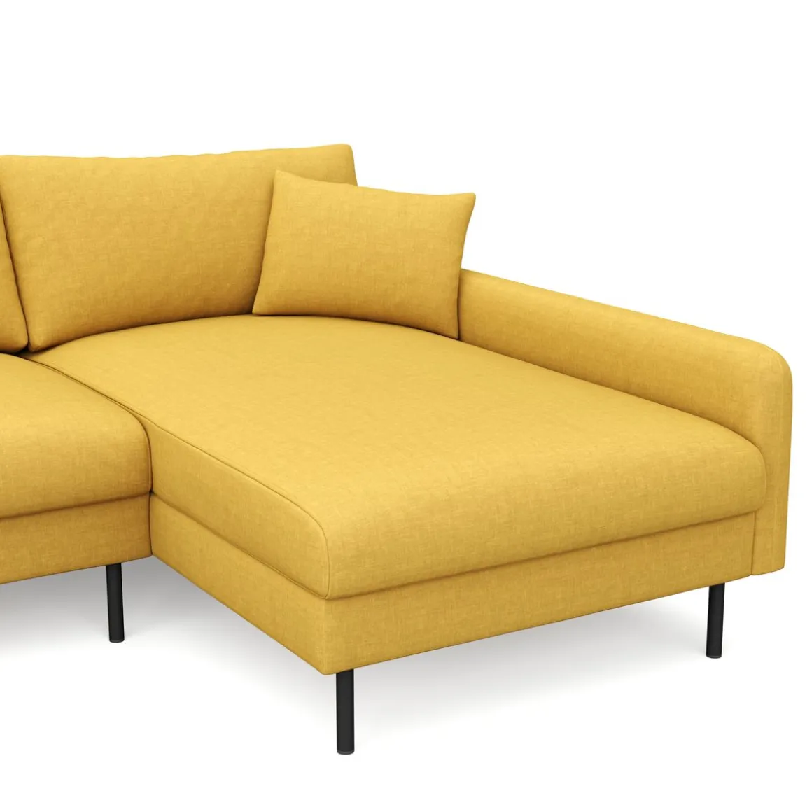 Ecksofa LEAH rechts gelb