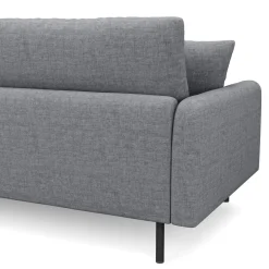 Ecksofa LEAH rechts grau