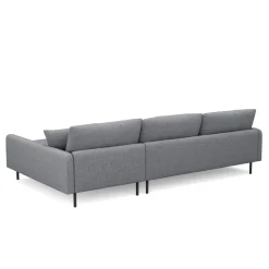 Ecksofa LEAH rechts grau