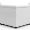 Ecksofa Leder CRISTIANO links/rechts weiss
