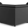 Ecksofa Leder CRISTIANO links/rechts schwarz