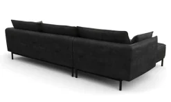 Ecksofa Leder ELVIS links anthrazit
