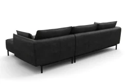 Ecksofa Leder ELVIS rechts anthrazit