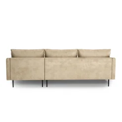 Ecksofa Leder LIV rechts beige