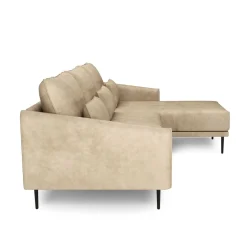 Ecksofa Leder LIV rechts beige