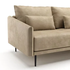 Ecksofa Leder LIV rechts beige