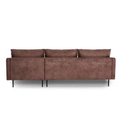 Ecksofa Leder LIV rechts braun