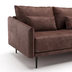 Ecksofa Leder LIV rechts braun