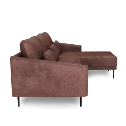Ecksofa Leder LIV rechts braun