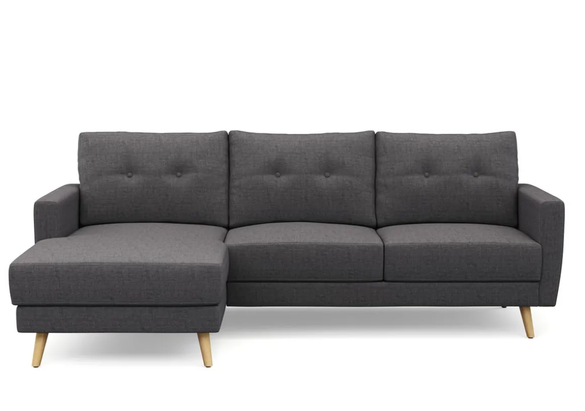 Ecksofa MANDY links anthrazit