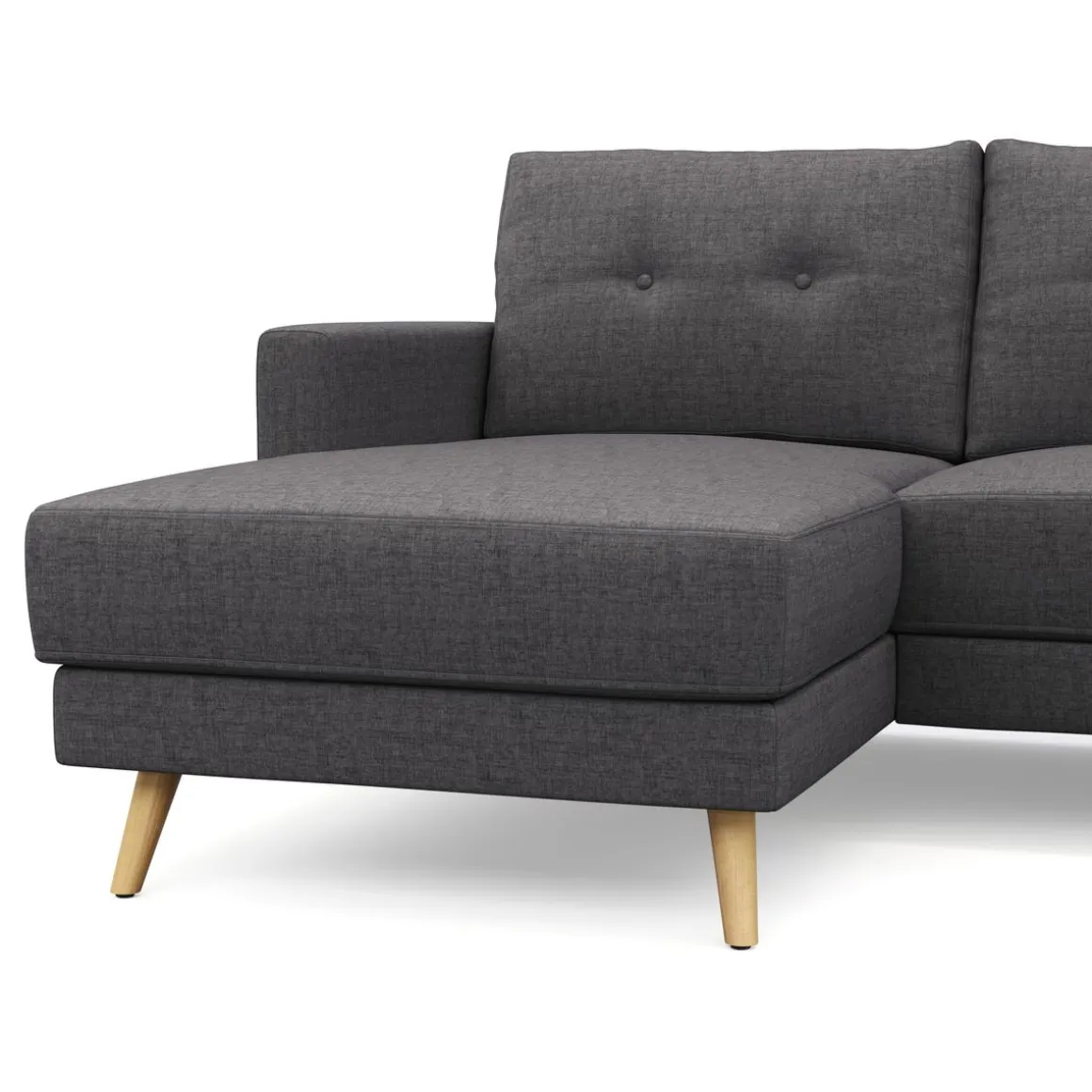 Ecksofa MANDY links anthrazit