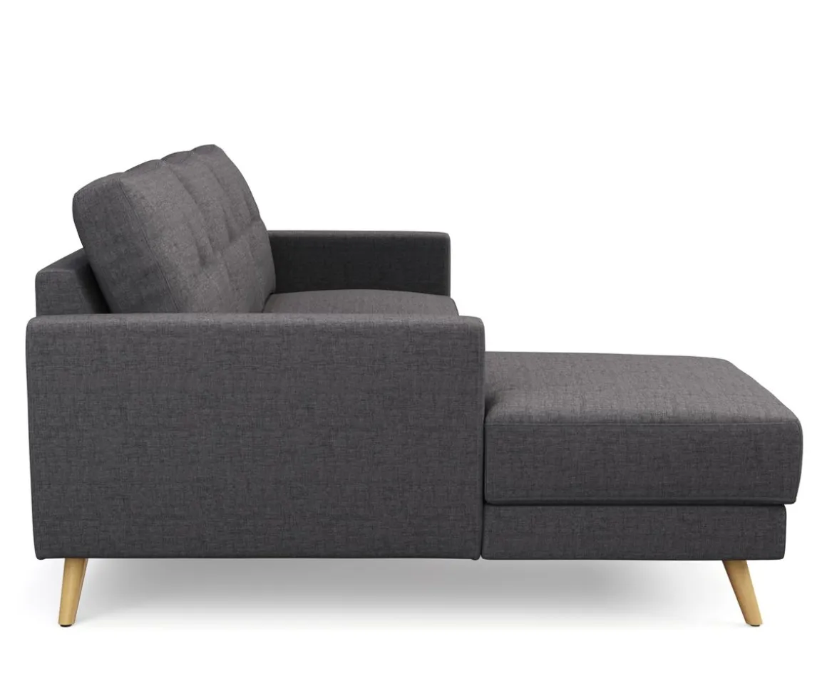 Ecksofa MANDY links anthrazit