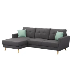 Ecksofa MANDY links anthrazit