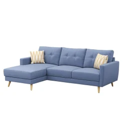 Ecksofa MANDY links blau