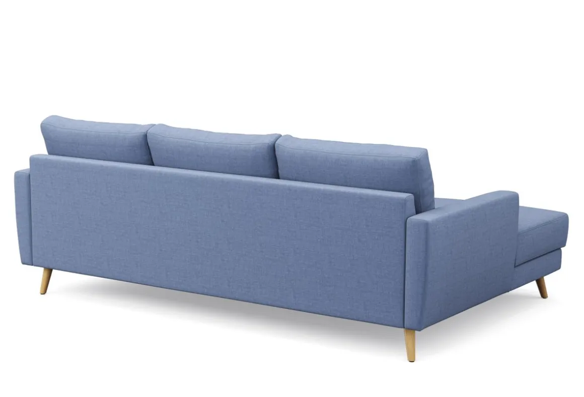 Ecksofa MANDY links blau