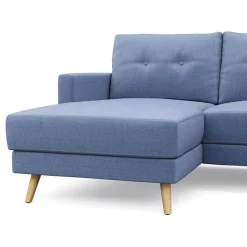Ecksofa MANDY links blau