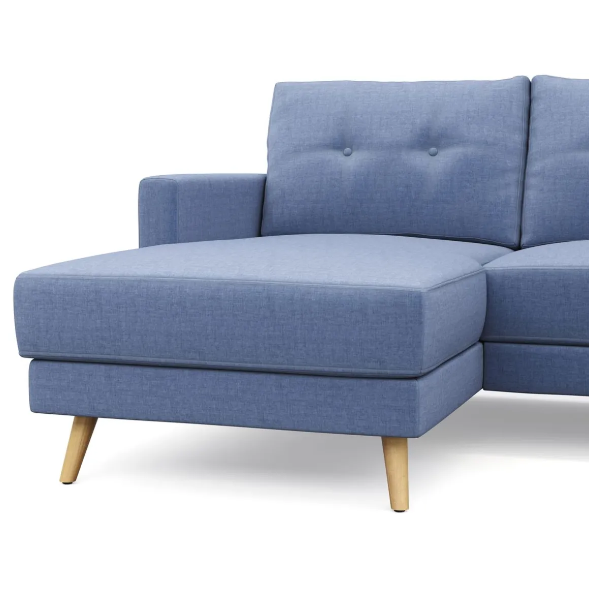 Ecksofa MANDY links blau