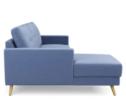 Ecksofa MANDY links blau